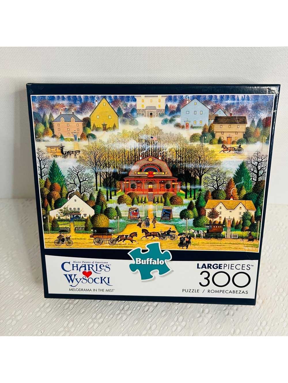 Charles Wysocki  Melodrama in the Mist Large 300 pc jigsaw puzzle buffalo